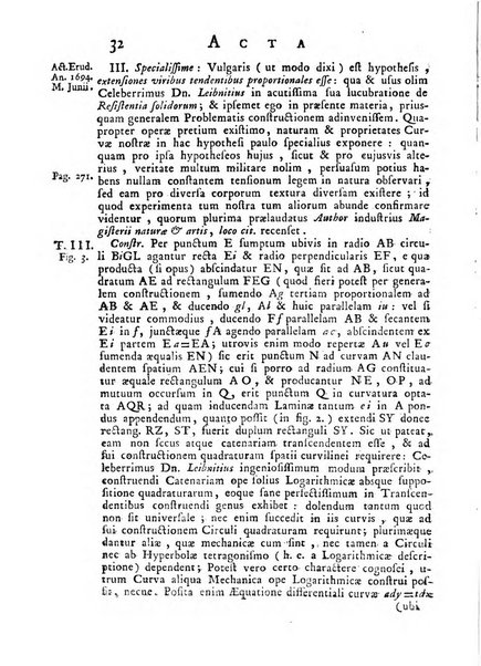 Opuscula omnia actis eruditorum lipsiensibus inserta, quae ad universam mathesim, physicam, medicinam, anatomiam, chirurgiam et philologiam pertinent; nec non epitomae si quae materia vel criticis animadversionibus celebriores