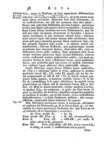 Opuscula omnia actis eruditorum lipsiensibus inserta, quae ad universam mathesim, physicam, medicinam, anatomiam, chirurgiam et philologiam pertinent; nec non epitomae si quae materia vel criticis animadversionibus celebriores