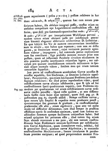 Opuscula omnia actis eruditorum lipsiensibus inserta, quae ad universam mathesim, physicam, medicinam, anatomiam, chirurgiam et philologiam pertinent; nec non epitomae si quae materia vel criticis animadversionibus celebriores