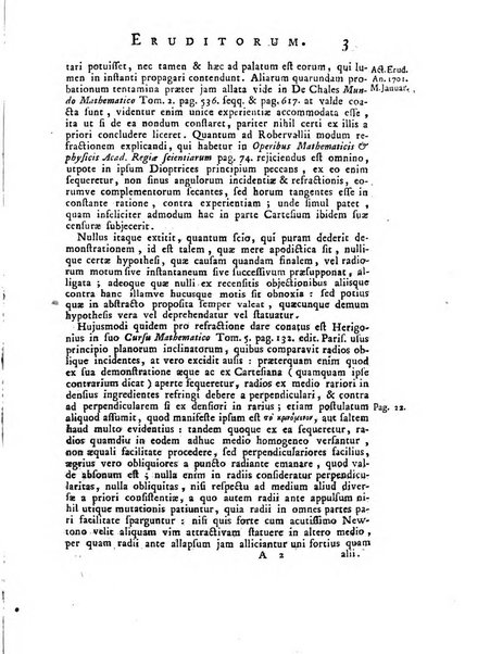 Opuscula omnia actis eruditorum lipsiensibus inserta, quae ad universam mathesim, physicam, medicinam, anatomiam, chirurgiam et philologiam pertinent; nec non epitomae si quae materia vel criticis animadversionibus celebriores