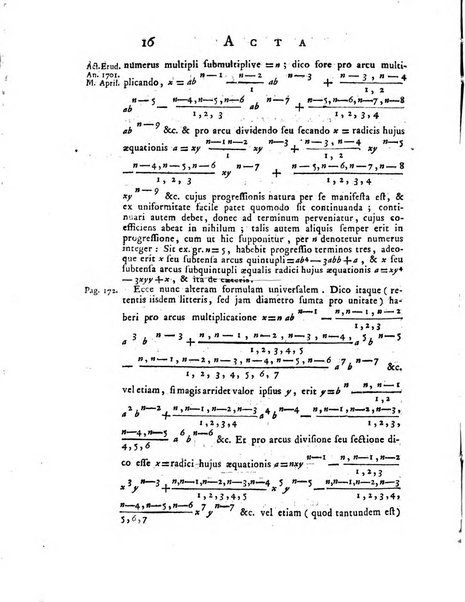 Opuscula omnia actis eruditorum lipsiensibus inserta, quae ad universam mathesim, physicam, medicinam, anatomiam, chirurgiam et philologiam pertinent; nec non epitomae si quae materia vel criticis animadversionibus celebriores