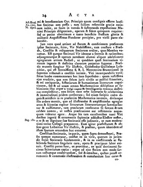 Opuscula omnia actis eruditorum lipsiensibus inserta, quae ad universam mathesim, physicam, medicinam, anatomiam, chirurgiam et philologiam pertinent; nec non epitomae si quae materia vel criticis animadversionibus celebriores