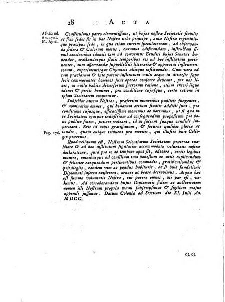 Opuscula omnia actis eruditorum lipsiensibus inserta, quae ad universam mathesim, physicam, medicinam, anatomiam, chirurgiam et philologiam pertinent; nec non epitomae si quae materia vel criticis animadversionibus celebriores