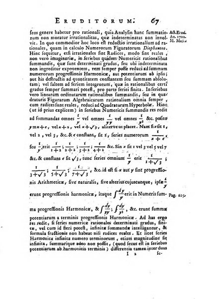 Opuscula omnia actis eruditorum lipsiensibus inserta, quae ad universam mathesim, physicam, medicinam, anatomiam, chirurgiam et philologiam pertinent; nec non epitomae si quae materia vel criticis animadversionibus celebriores