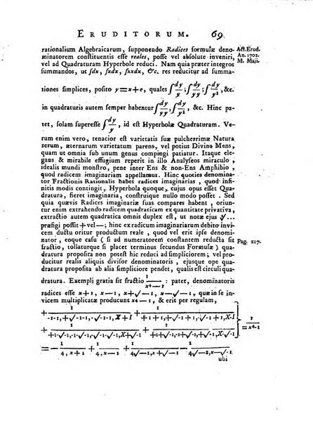 Opuscula omnia actis eruditorum lipsiensibus inserta, quae ad universam mathesim, physicam, medicinam, anatomiam, chirurgiam et philologiam pertinent; nec non epitomae si quae materia vel criticis animadversionibus celebriores