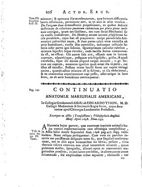 Opuscula omnia actis eruditorum lipsiensibus inserta, quae ad universam mathesim, physicam, medicinam, anatomiam, chirurgiam et philologiam pertinent; nec non epitomae si quae materia vel criticis animadversionibus celebriores