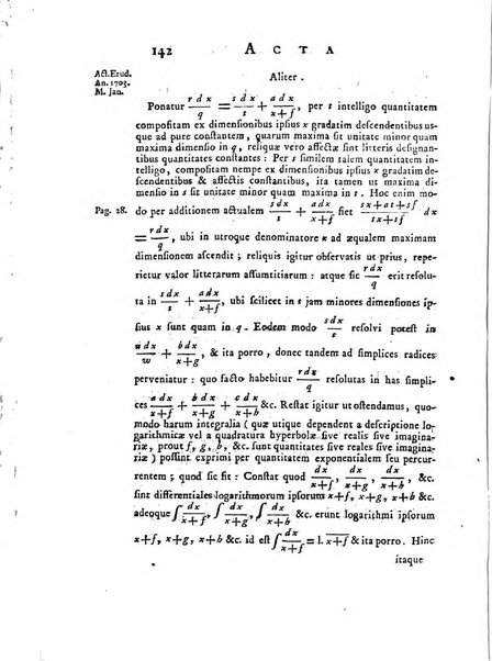 Opuscula omnia actis eruditorum lipsiensibus inserta, quae ad universam mathesim, physicam, medicinam, anatomiam, chirurgiam et philologiam pertinent; nec non epitomae si quae materia vel criticis animadversionibus celebriores