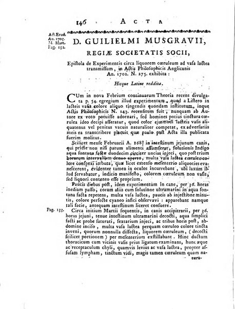 Opuscula omnia actis eruditorum lipsiensibus inserta, quae ad universam mathesim, physicam, medicinam, anatomiam, chirurgiam et philologiam pertinent; nec non epitomae si quae materia vel criticis animadversionibus celebriores