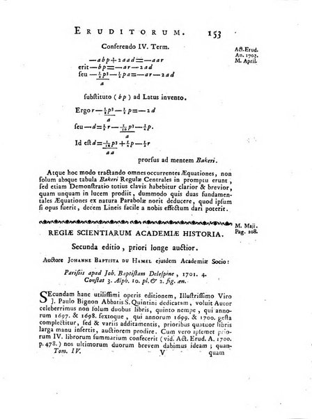 Opuscula omnia actis eruditorum lipsiensibus inserta, quae ad universam mathesim, physicam, medicinam, anatomiam, chirurgiam et philologiam pertinent; nec non epitomae si quae materia vel criticis animadversionibus celebriores