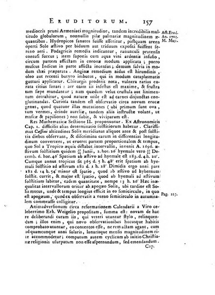 Opuscula omnia actis eruditorum lipsiensibus inserta, quae ad universam mathesim, physicam, medicinam, anatomiam, chirurgiam et philologiam pertinent; nec non epitomae si quae materia vel criticis animadversionibus celebriores