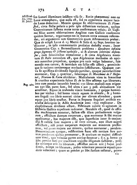 Opuscula omnia actis eruditorum lipsiensibus inserta, quae ad universam mathesim, physicam, medicinam, anatomiam, chirurgiam et philologiam pertinent; nec non epitomae si quae materia vel criticis animadversionibus celebriores