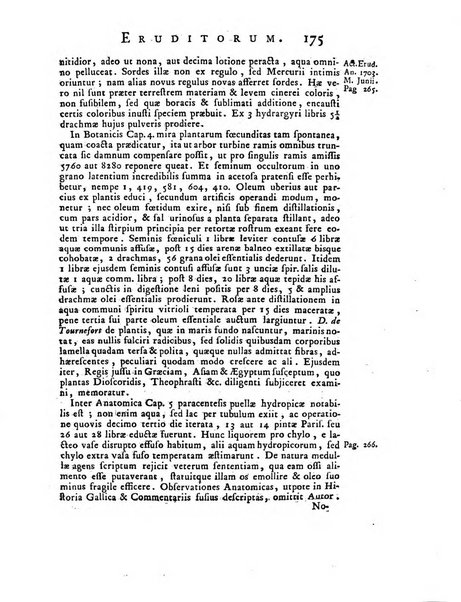 Opuscula omnia actis eruditorum lipsiensibus inserta, quae ad universam mathesim, physicam, medicinam, anatomiam, chirurgiam et philologiam pertinent; nec non epitomae si quae materia vel criticis animadversionibus celebriores