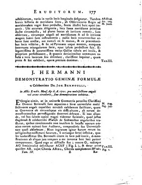 Opuscula omnia actis eruditorum lipsiensibus inserta, quae ad universam mathesim, physicam, medicinam, anatomiam, chirurgiam et philologiam pertinent; nec non epitomae si quae materia vel criticis animadversionibus celebriores