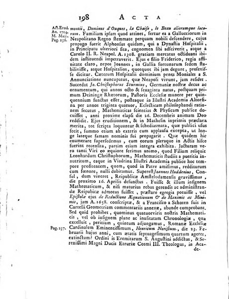 Opuscula omnia actis eruditorum lipsiensibus inserta, quae ad universam mathesim, physicam, medicinam, anatomiam, chirurgiam et philologiam pertinent; nec non epitomae si quae materia vel criticis animadversionibus celebriores