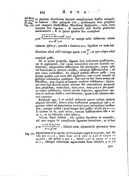 Opuscula omnia actis eruditorum lipsiensibus inserta, quae ad universam mathesim, physicam, medicinam, anatomiam, chirurgiam et philologiam pertinent; nec non epitomae si quae materia vel criticis animadversionibus celebriores