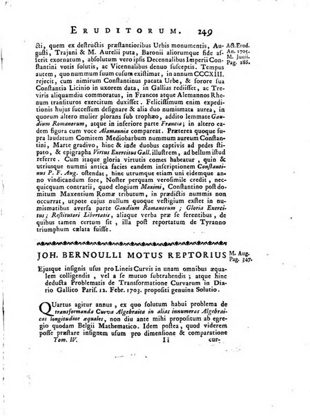 Opuscula omnia actis eruditorum lipsiensibus inserta, quae ad universam mathesim, physicam, medicinam, anatomiam, chirurgiam et philologiam pertinent; nec non epitomae si quae materia vel criticis animadversionibus celebriores