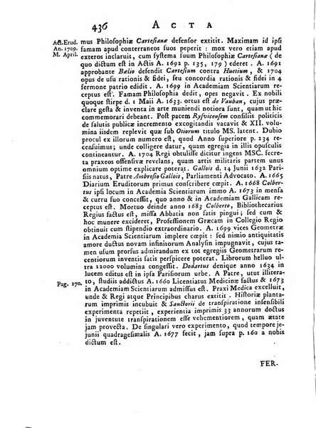 Opuscula omnia actis eruditorum lipsiensibus inserta, quae ad universam mathesim, physicam, medicinam, anatomiam, chirurgiam et philologiam pertinent; nec non epitomae si quae materia vel criticis animadversionibus celebriores