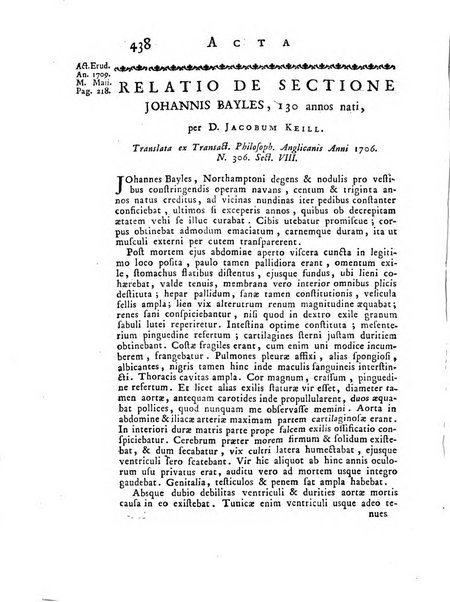 Opuscula omnia actis eruditorum lipsiensibus inserta, quae ad universam mathesim, physicam, medicinam, anatomiam, chirurgiam et philologiam pertinent; nec non epitomae si quae materia vel criticis animadversionibus celebriores