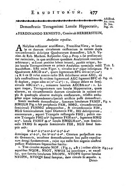 Opuscula omnia actis eruditorum lipsiensibus inserta, quae ad universam mathesim, physicam, medicinam, anatomiam, chirurgiam et philologiam pertinent; nec non epitomae si quae materia vel criticis animadversionibus celebriores