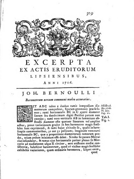 Opuscula omnia actis eruditorum lipsiensibus inserta, quae ad universam mathesim, physicam, medicinam, anatomiam, chirurgiam et philologiam pertinent; nec non epitomae si quae materia vel criticis animadversionibus celebriores