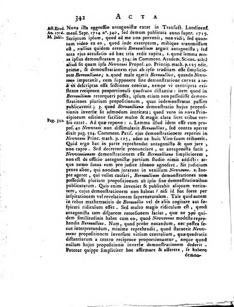 Opuscula omnia actis eruditorum lipsiensibus inserta, quae ad universam mathesim, physicam, medicinam, anatomiam, chirurgiam et philologiam pertinent; nec non epitomae si quae materia vel criticis animadversionibus celebriores