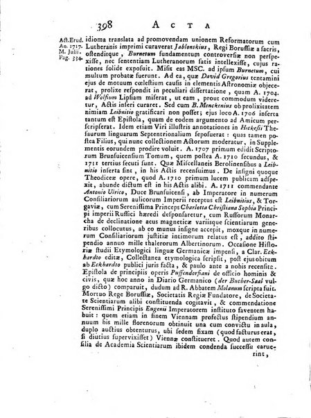 Opuscula omnia actis eruditorum lipsiensibus inserta, quae ad universam mathesim, physicam, medicinam, anatomiam, chirurgiam et philologiam pertinent; nec non epitomae si quae materia vel criticis animadversionibus celebriores