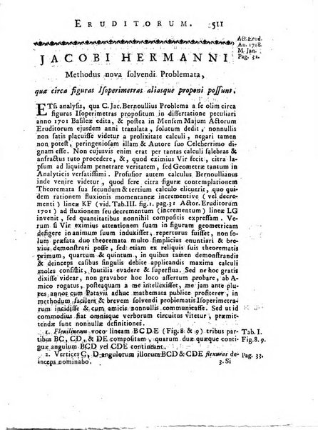 Opuscula omnia actis eruditorum lipsiensibus inserta, quae ad universam mathesim, physicam, medicinam, anatomiam, chirurgiam et philologiam pertinent; nec non epitomae si quae materia vel criticis animadversionibus celebriores