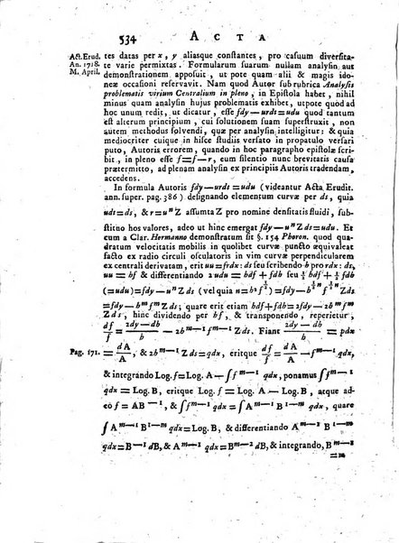 Opuscula omnia actis eruditorum lipsiensibus inserta, quae ad universam mathesim, physicam, medicinam, anatomiam, chirurgiam et philologiam pertinent; nec non epitomae si quae materia vel criticis animadversionibus celebriores