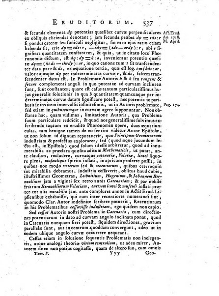 Opuscula omnia actis eruditorum lipsiensibus inserta, quae ad universam mathesim, physicam, medicinam, anatomiam, chirurgiam et philologiam pertinent; nec non epitomae si quae materia vel criticis animadversionibus celebriores