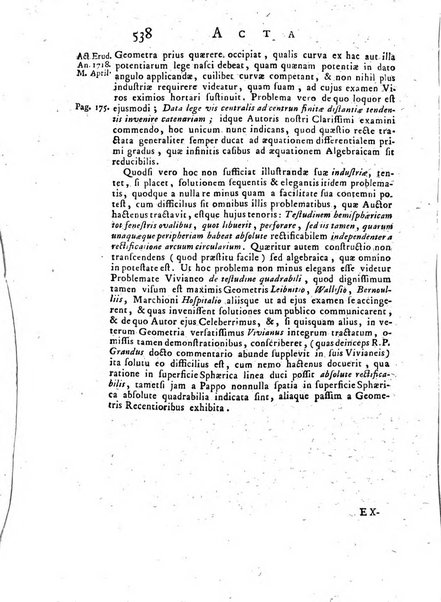 Opuscula omnia actis eruditorum lipsiensibus inserta, quae ad universam mathesim, physicam, medicinam, anatomiam, chirurgiam et philologiam pertinent; nec non epitomae si quae materia vel criticis animadversionibus celebriores