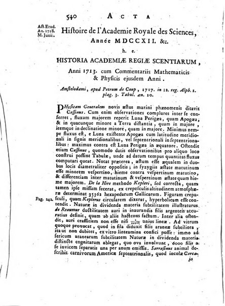 Opuscula omnia actis eruditorum lipsiensibus inserta, quae ad universam mathesim, physicam, medicinam, anatomiam, chirurgiam et philologiam pertinent; nec non epitomae si quae materia vel criticis animadversionibus celebriores