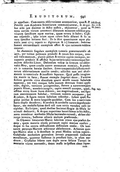 Opuscula omnia actis eruditorum lipsiensibus inserta, quae ad universam mathesim, physicam, medicinam, anatomiam, chirurgiam et philologiam pertinent; nec non epitomae si quae materia vel criticis animadversionibus celebriores