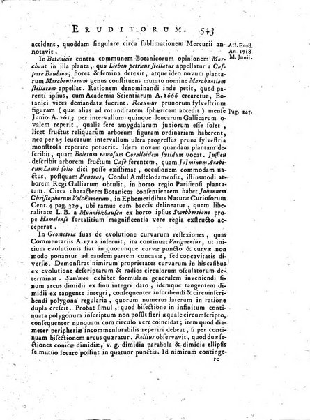 Opuscula omnia actis eruditorum lipsiensibus inserta, quae ad universam mathesim, physicam, medicinam, anatomiam, chirurgiam et philologiam pertinent; nec non epitomae si quae materia vel criticis animadversionibus celebriores