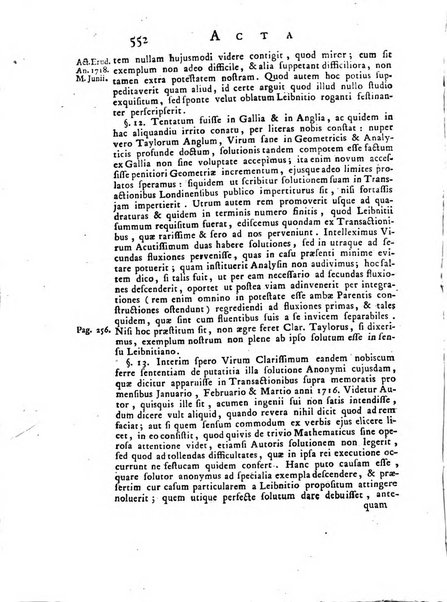 Opuscula omnia actis eruditorum lipsiensibus inserta, quae ad universam mathesim, physicam, medicinam, anatomiam, chirurgiam et philologiam pertinent; nec non epitomae si quae materia vel criticis animadversionibus celebriores