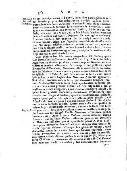 Opuscula omnia actis eruditorum lipsiensibus inserta, quae ad universam mathesim, physicam, medicinam, anatomiam, chirurgiam et philologiam pertinent; nec non epitomae si quae materia vel criticis animadversionibus celebriores