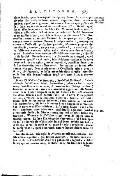 Opuscula omnia actis eruditorum lipsiensibus inserta, quae ad universam mathesim, physicam, medicinam, anatomiam, chirurgiam et philologiam pertinent; nec non epitomae si quae materia vel criticis animadversionibus celebriores