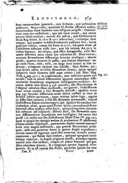 Opuscula omnia actis eruditorum lipsiensibus inserta, quae ad universam mathesim, physicam, medicinam, anatomiam, chirurgiam et philologiam pertinent; nec non epitomae si quae materia vel criticis animadversionibus celebriores