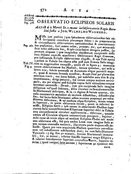 Opuscula omnia actis eruditorum lipsiensibus inserta, quae ad universam mathesim, physicam, medicinam, anatomiam, chirurgiam et philologiam pertinent; nec non epitomae si quae materia vel criticis animadversionibus celebriores