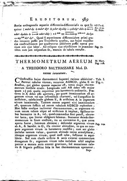 Opuscula omnia actis eruditorum lipsiensibus inserta, quae ad universam mathesim, physicam, medicinam, anatomiam, chirurgiam et philologiam pertinent; nec non epitomae si quae materia vel criticis animadversionibus celebriores