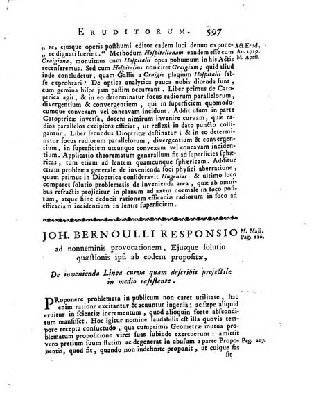 Opuscula omnia actis eruditorum lipsiensibus inserta, quae ad universam mathesim, physicam, medicinam, anatomiam, chirurgiam et philologiam pertinent; nec non epitomae si quae materia vel criticis animadversionibus celebriores