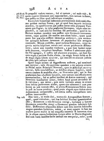 Opuscula omnia actis eruditorum lipsiensibus inserta, quae ad universam mathesim, physicam, medicinam, anatomiam, chirurgiam et philologiam pertinent; nec non epitomae si quae materia vel criticis animadversionibus celebriores