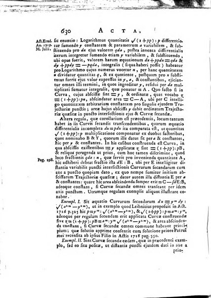 Opuscula omnia actis eruditorum lipsiensibus inserta, quae ad universam mathesim, physicam, medicinam, anatomiam, chirurgiam et philologiam pertinent; nec non epitomae si quae materia vel criticis animadversionibus celebriores