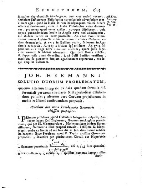 Opuscula omnia actis eruditorum lipsiensibus inserta, quae ad universam mathesim, physicam, medicinam, anatomiam, chirurgiam et philologiam pertinent; nec non epitomae si quae materia vel criticis animadversionibus celebriores