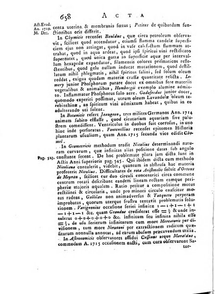 Opuscula omnia actis eruditorum lipsiensibus inserta, quae ad universam mathesim, physicam, medicinam, anatomiam, chirurgiam et philologiam pertinent; nec non epitomae si quae materia vel criticis animadversionibus celebriores