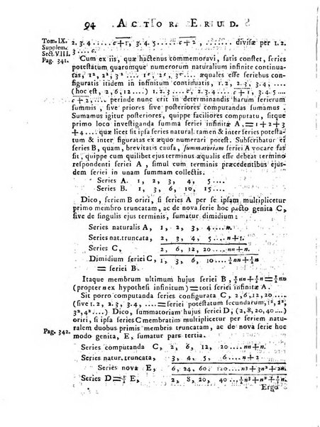 Opuscula omnia actis eruditorum lipsiensibus inserta, quae ad universam mathesim, physicam, medicinam, anatomiam, chirurgiam et philologiam pertinent; nec non epitomae si quae materia vel criticis animadversionibus celebriores