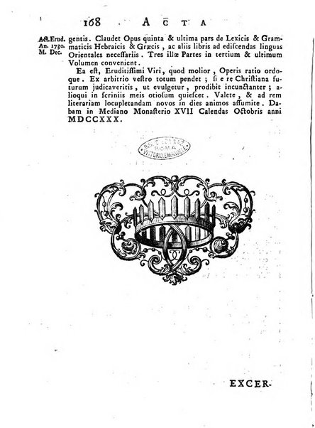 Opuscula omnia actis eruditorum lipsiensibus inserta, quae ad universam mathesim, physicam, medicinam, anatomiam, chirurgiam et philologiam pertinent; nec non epitomae si quae materia vel criticis animadversionibus celebriores