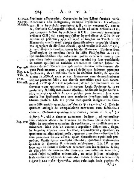 Opuscula omnia actis eruditorum lipsiensibus inserta, quae ad universam mathesim, physicam, medicinam, anatomiam, chirurgiam et philologiam pertinent; nec non epitomae si quae materia vel criticis animadversionibus celebriores