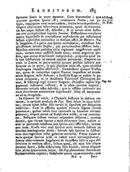 Opuscula omnia actis eruditorum lipsiensibus inserta, quae ad universam mathesim, physicam, medicinam, anatomiam, chirurgiam et philologiam pertinent; nec non epitomae si quae materia vel criticis animadversionibus celebriores