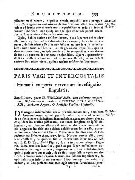 Opuscula omnia actis eruditorum lipsiensibus inserta, quae ad universam mathesim, physicam, medicinam, anatomiam, chirurgiam et philologiam pertinent; nec non epitomae si quae materia vel criticis animadversionibus celebriores