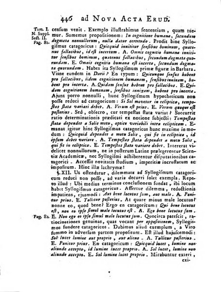 Opuscula omnia actis eruditorum lipsiensibus inserta, quae ad universam mathesim, physicam, medicinam, anatomiam, chirurgiam et philologiam pertinent; nec non epitomae si quae materia vel criticis animadversionibus celebriores